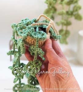 Boho Mini Hanging light-Green Plant