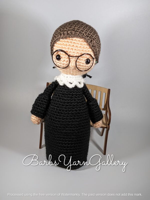 Crochet Ruth Ginsburg Novelty-Doll