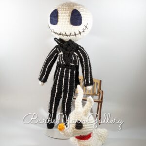 Crochet Jack Skellington Figure Set