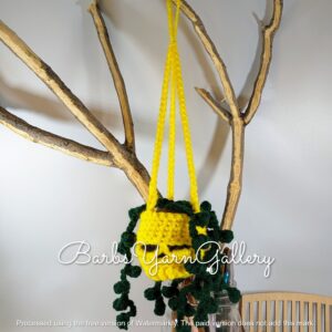 Yellow Skull Hanging Plant