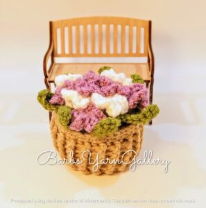Mini Violets & Basket Decor