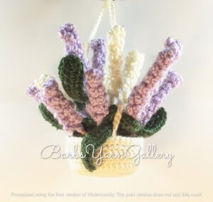 Hanging Lavender Flower Basket